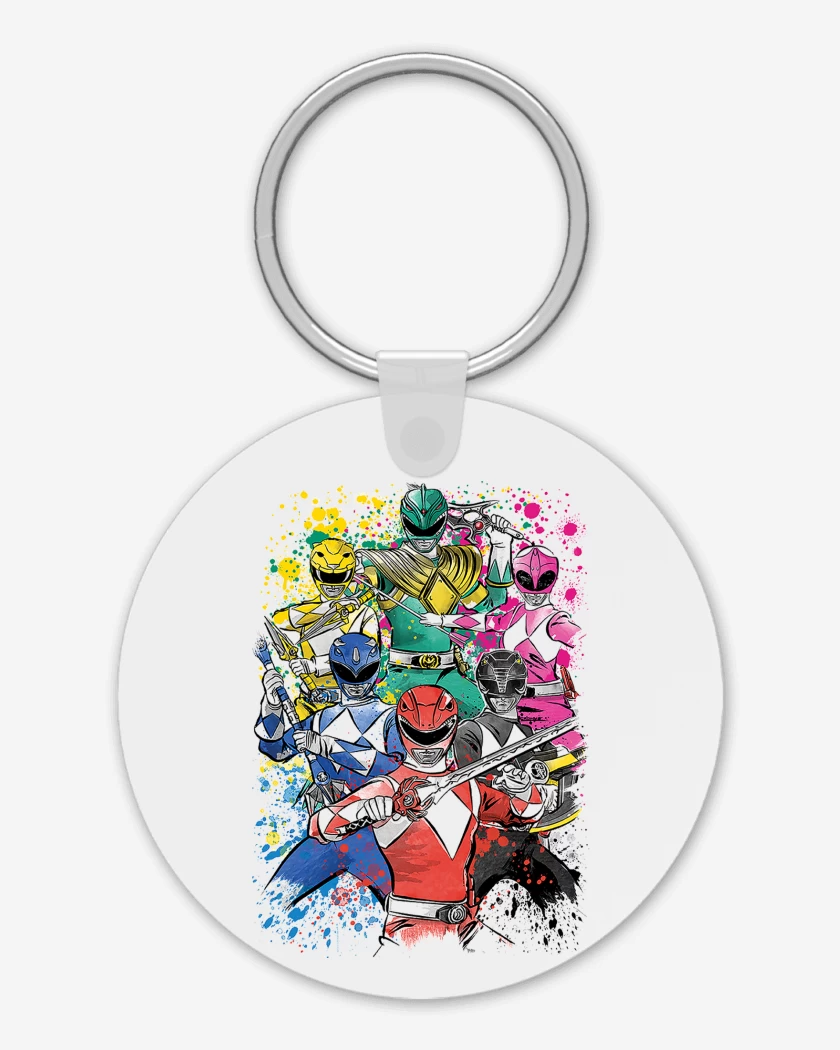Llavero Blanco de Power Rangers Clásicos