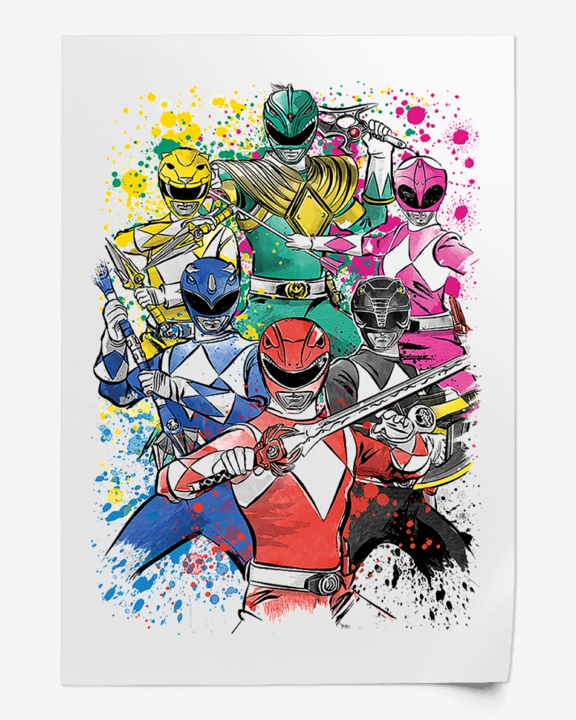 Print Blanco de Power Rangers Clásicos
