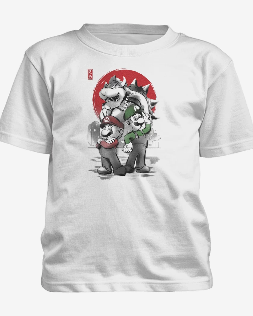 Polera de niño Blanco de Fontaneros al Ataque