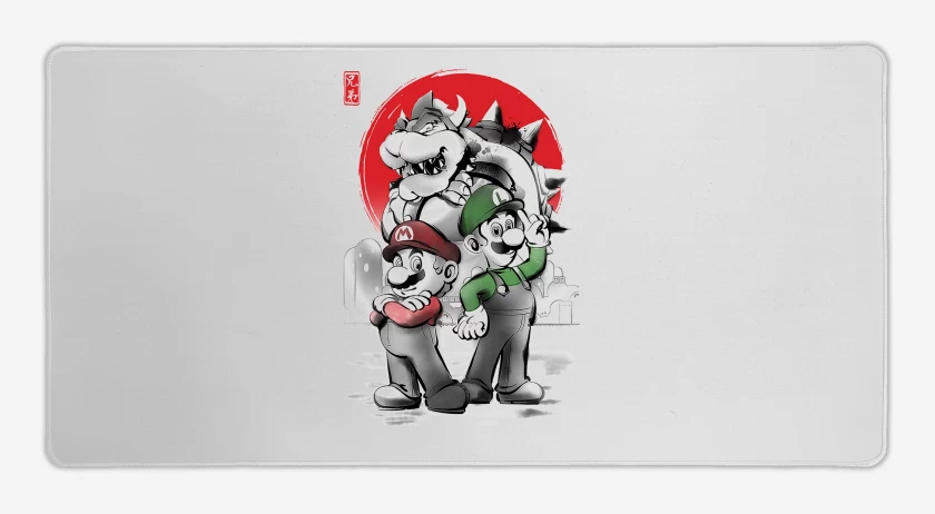 Mouse pad Gamer Blanco de Fontaneros al Ataque