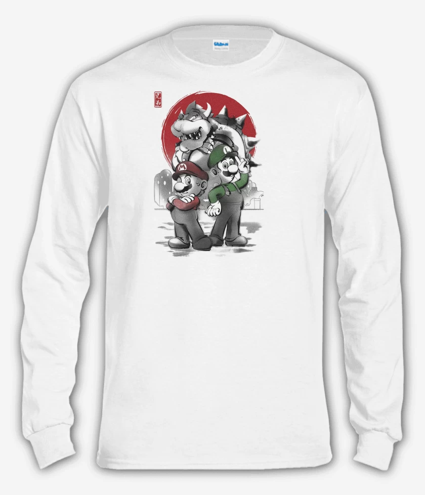 Polera manga larga Blanco de Fontaneros al Ataque