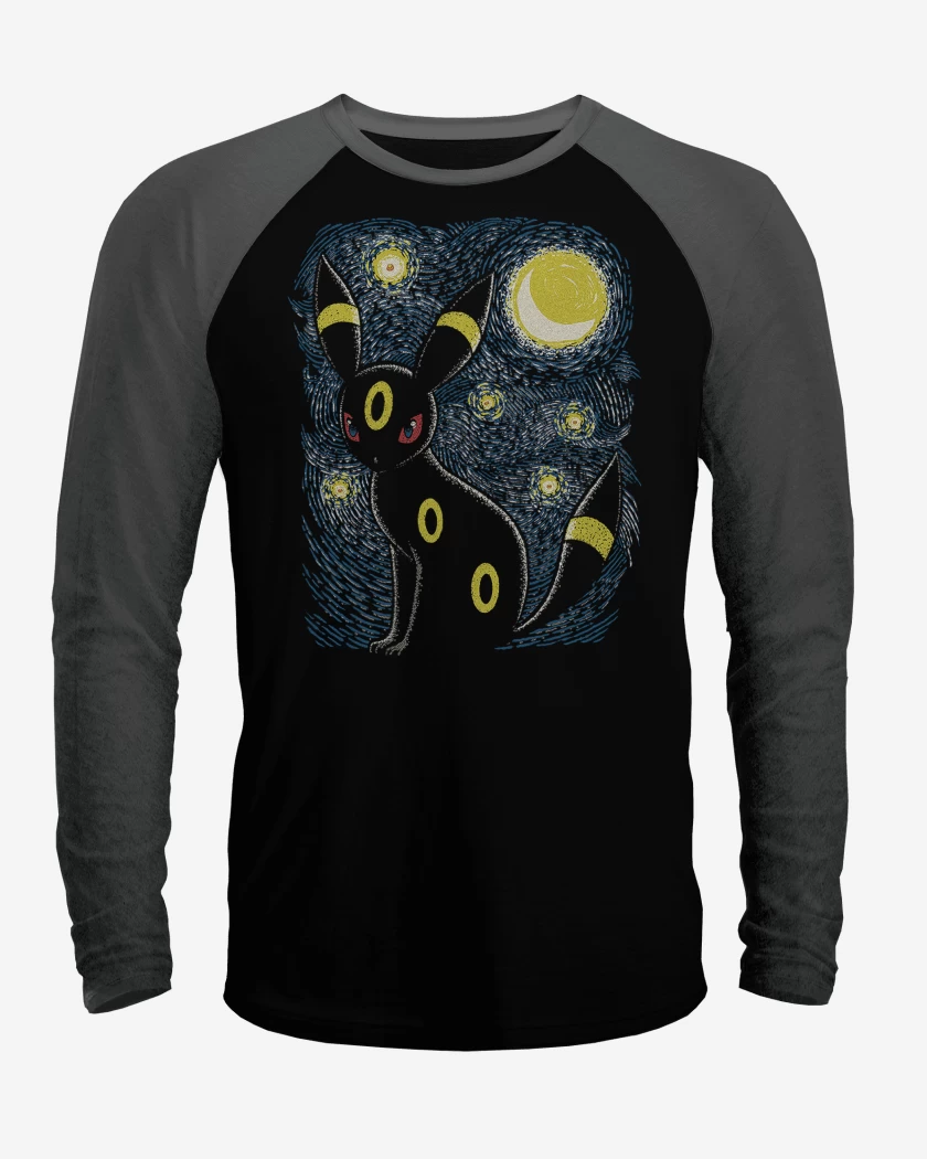 Polera Raglan Umbreon Noche 