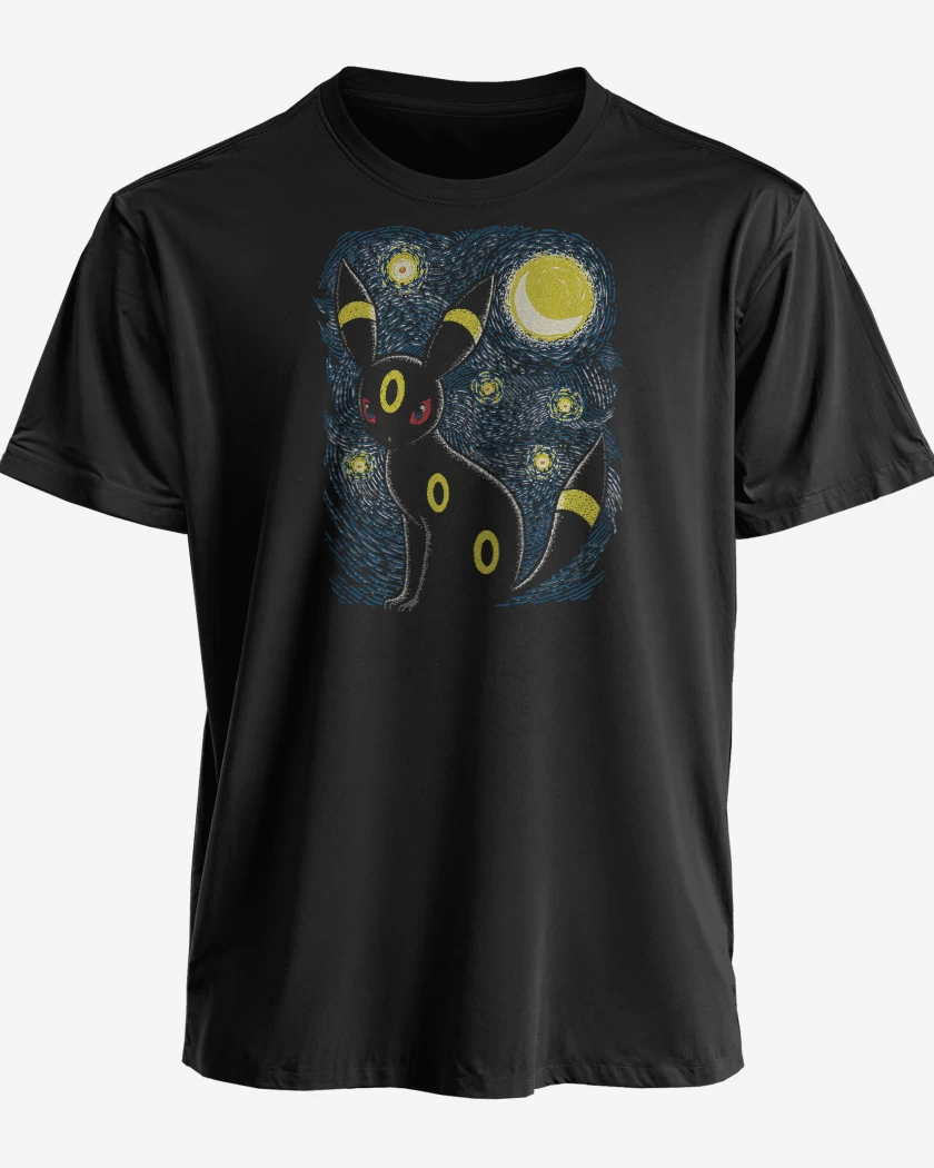 Polera premium Negro de Umbreon Noche 