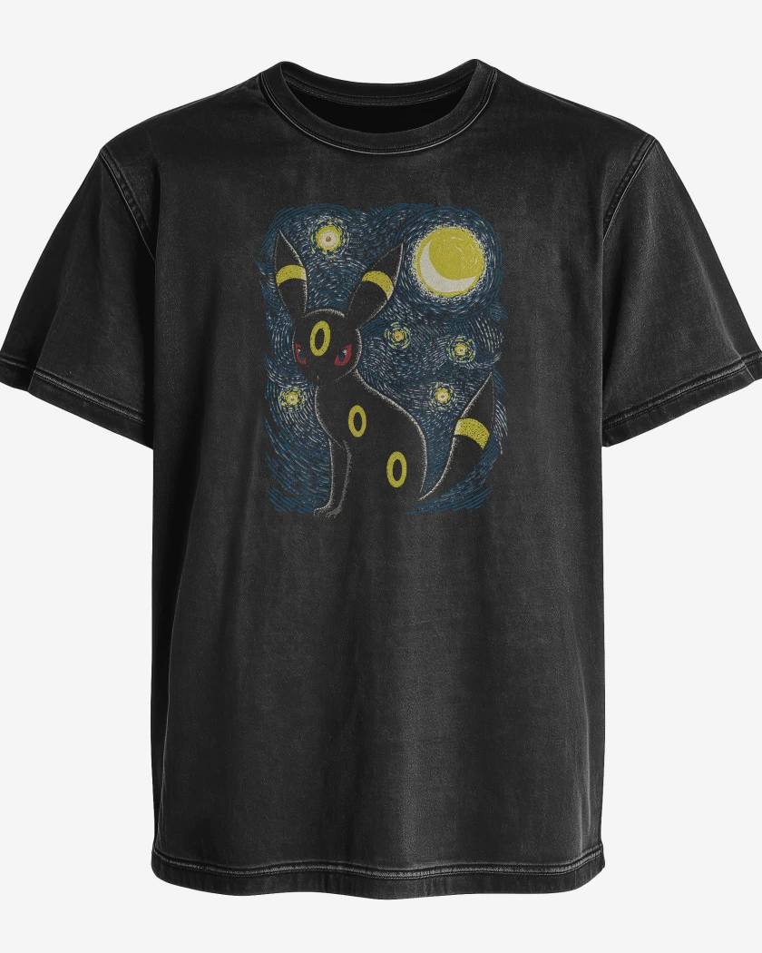 Polera desgastada Umbreon Noche 