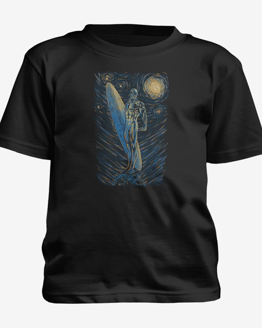Polera de niño Negro de Silver Surf Noche Estrellada