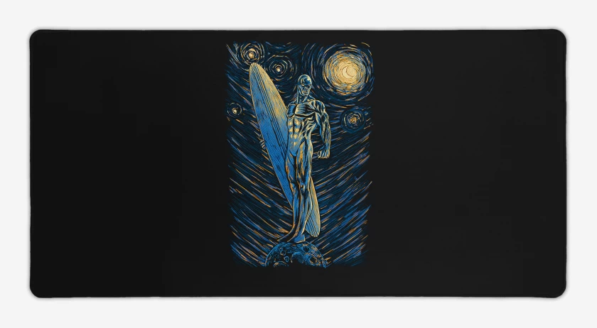 Mouse pad Gamer Negro de Silver Surf Noche Estrellada