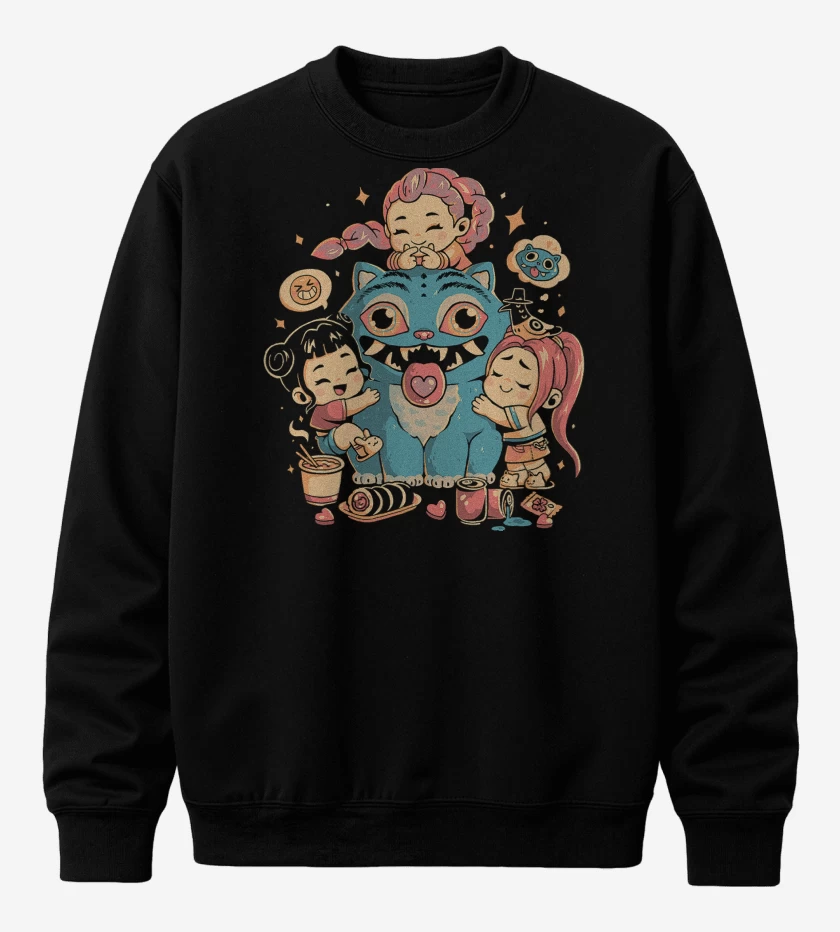 Poleron polo Negro de Huntrx Kawai