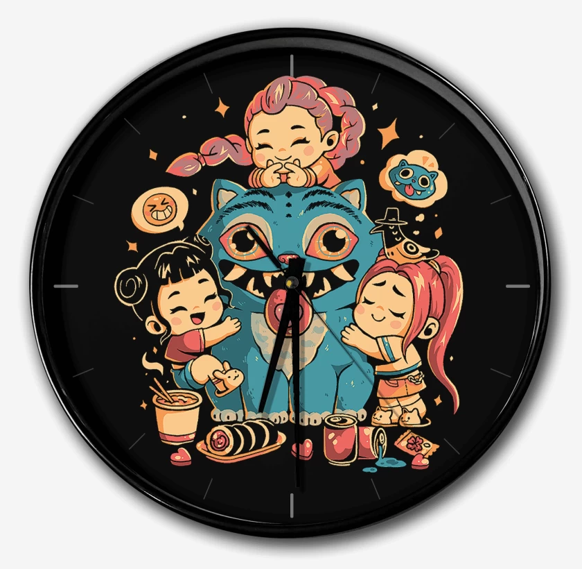 Reloj Negro de Huntrx Kawai