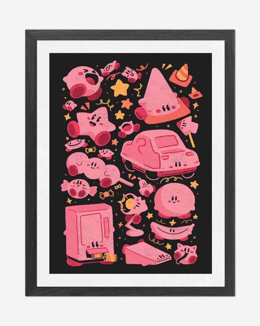 Cuadro decorativo Negro de Kirby Rosado 