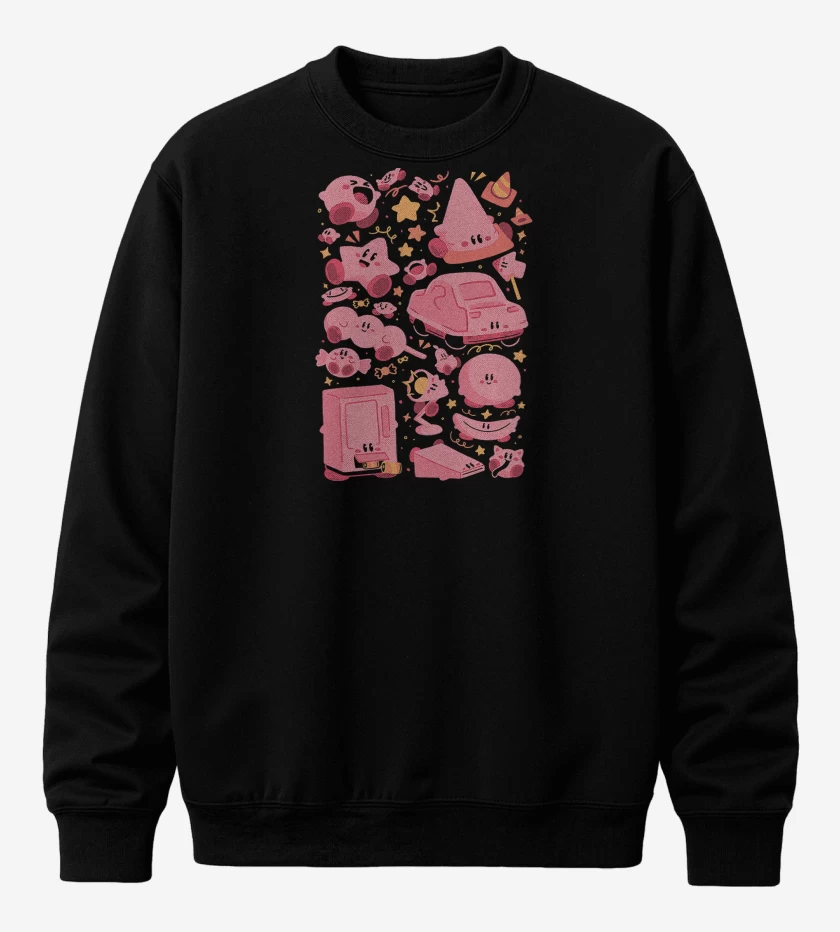 Poleron polo Negro de Kirby Rosado 