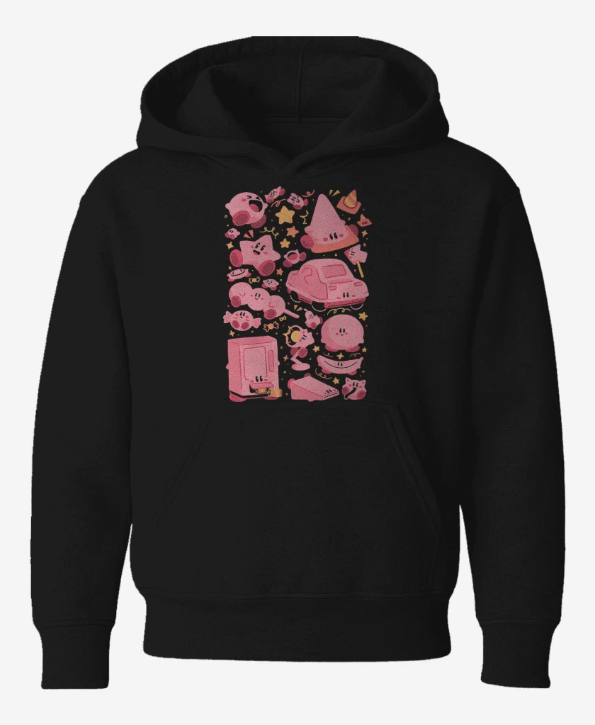 Poleron de niño Negro de Kirby Rosado 