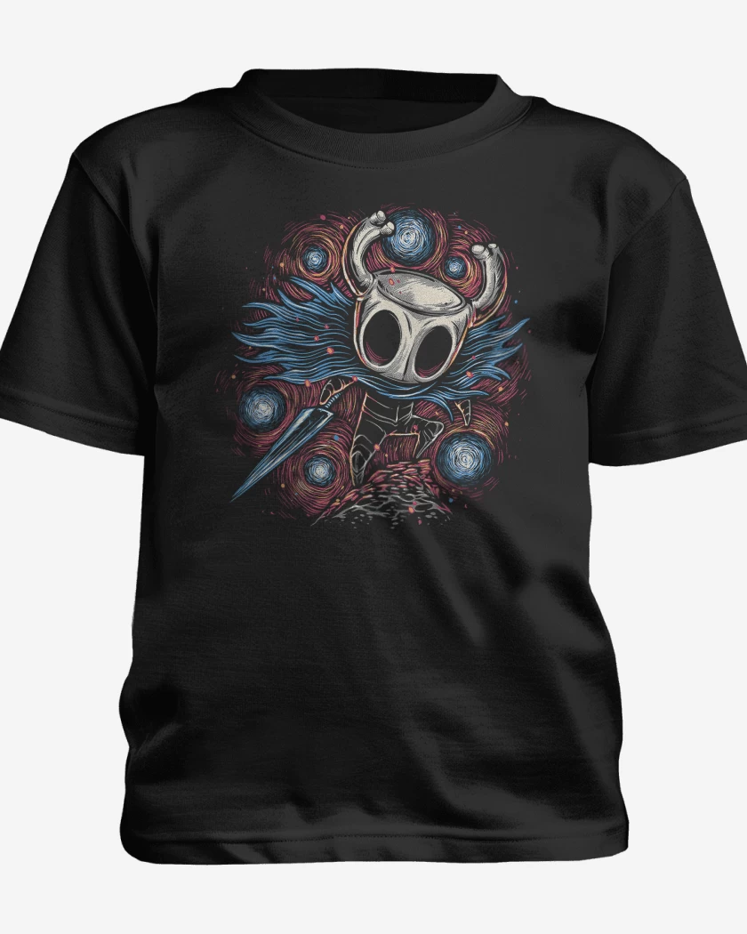 Polera de niño Negro de Heroe del Vacío