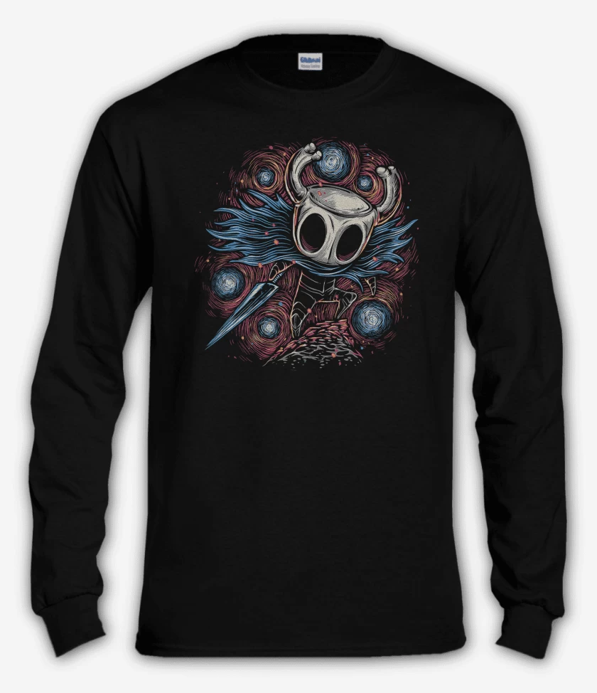 Polera manga larga Negro de Heroe del Vacío
