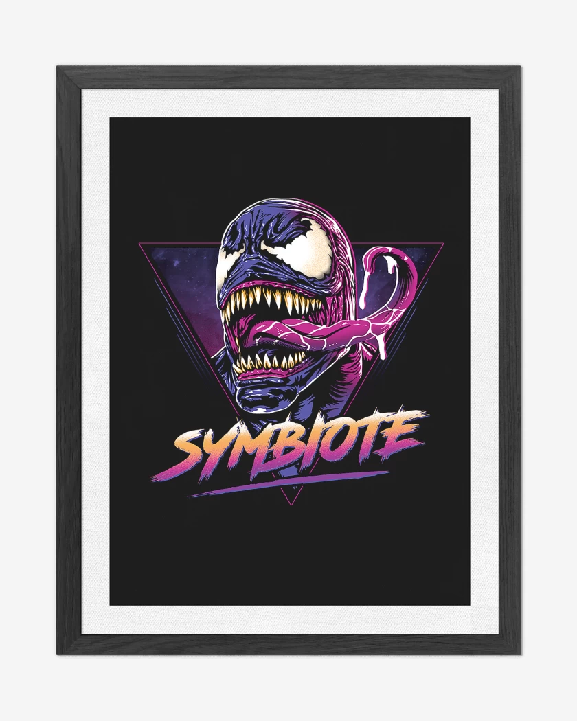 Cuadro decorativo Negro de Retro Simbionte 