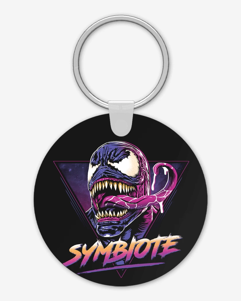 Llavero Negro de Retro Simbionte 