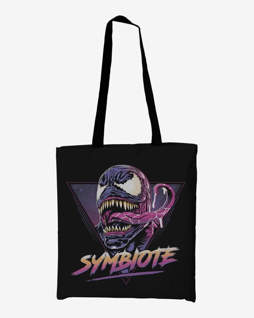 Totebag Negro de Retro Simbionte 