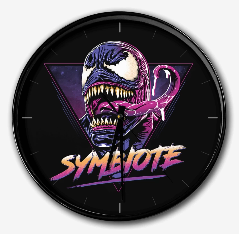 Reloj Negro de Retro Simbionte 