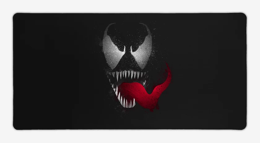 Mouse pad Gamer Negro de Simbionte Venom