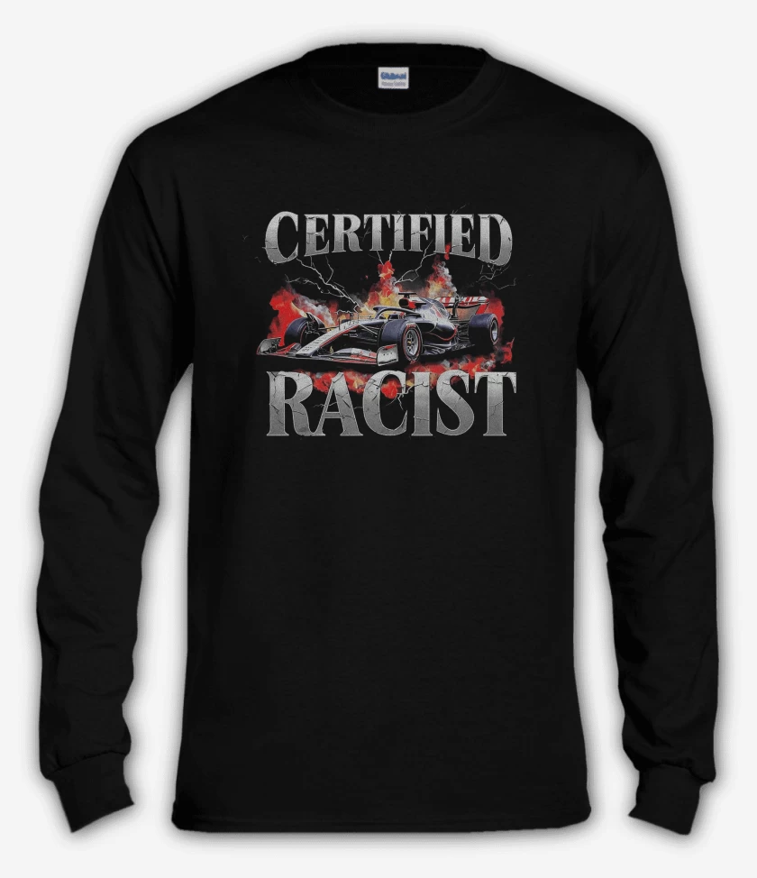 Polera manga larga Negro de Certified Racist