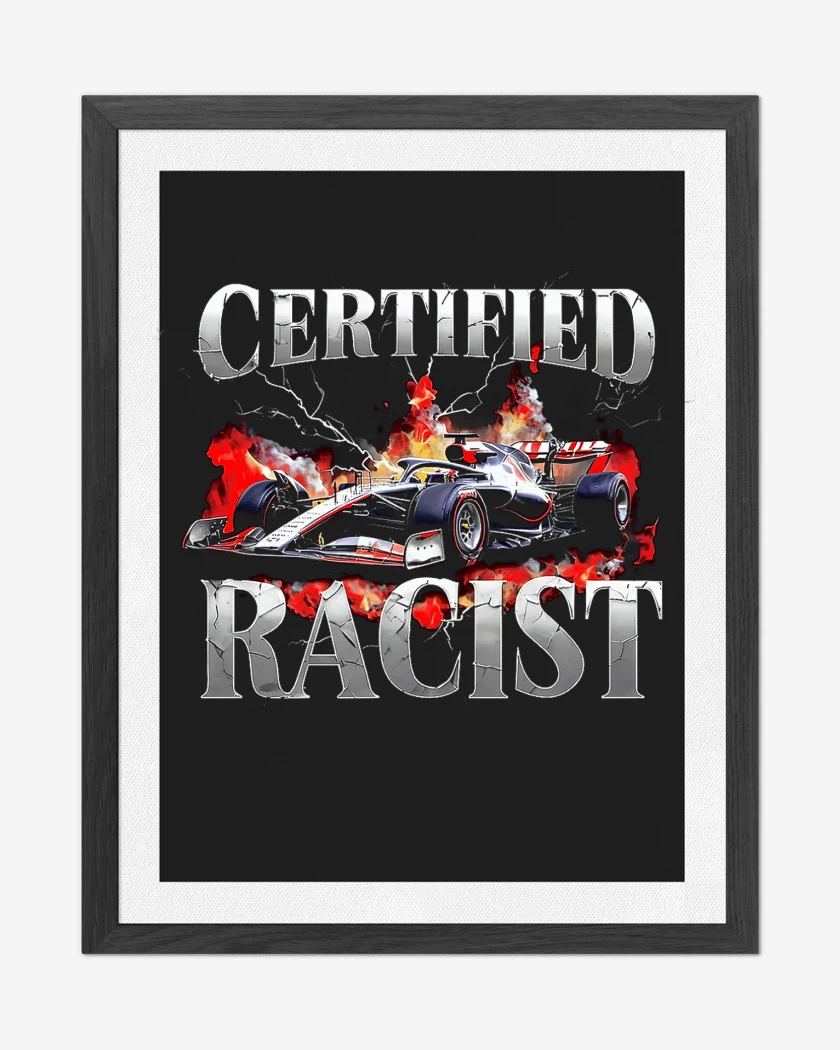 Cuadro decorativo Negro de Certified Racist
