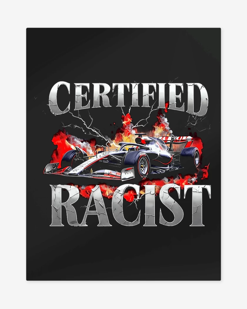 Print metalico Negro de Certified Racist