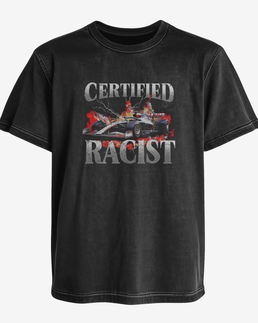 Polera desgastada Certified Racist