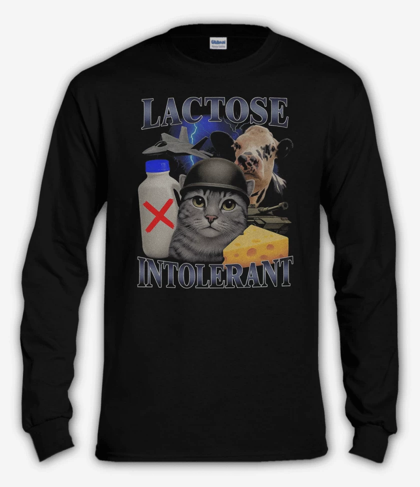 Polera manga larga Intolerante a la Lactosa