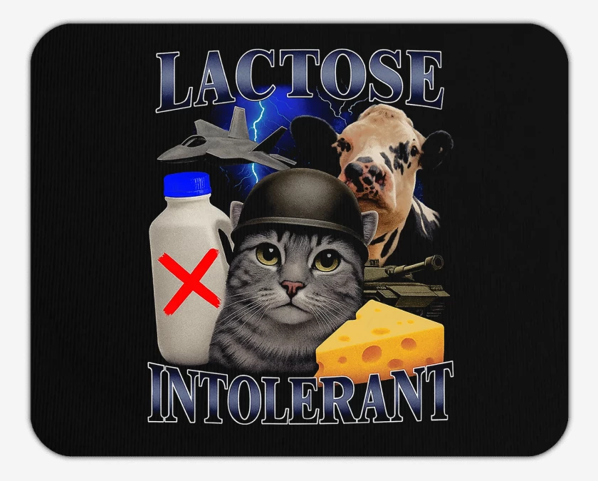 Mousepad Intolerante a la Lactosa