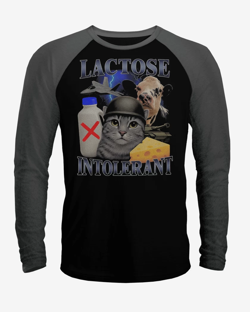 Polera Raglan Intolerante a la Lactosa