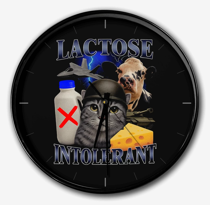 Reloj Intolerante a la Lactosa