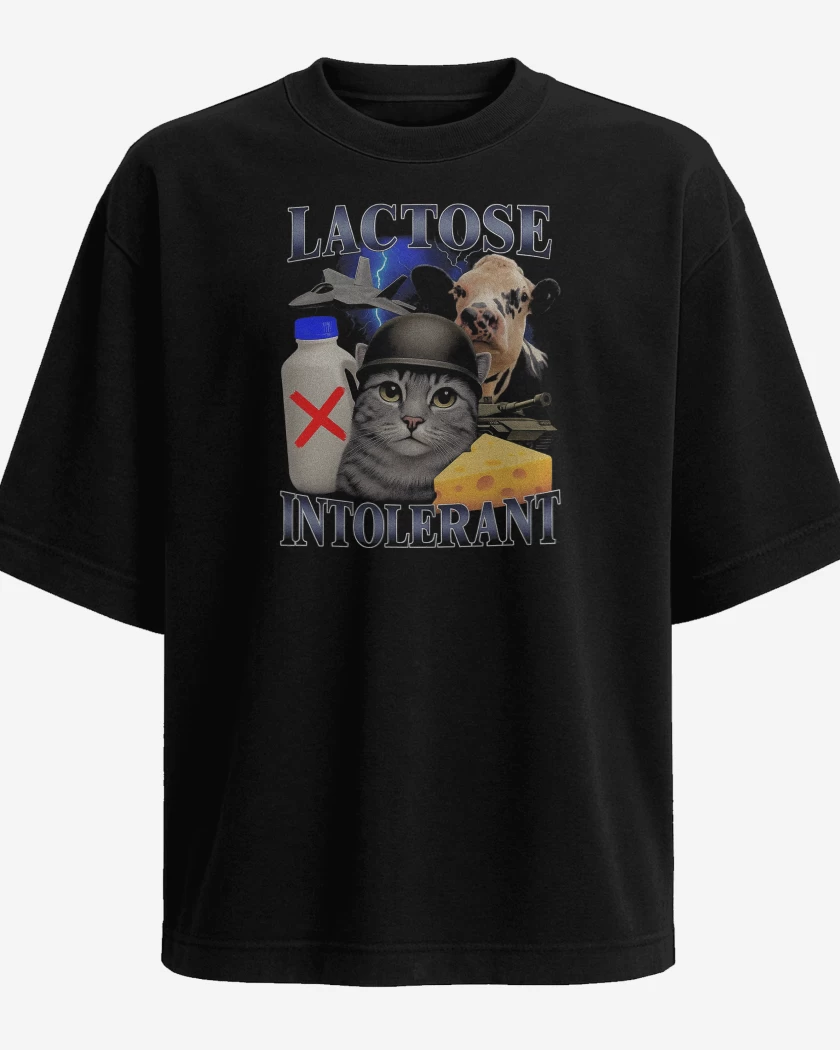 Polera Oversize Intolerante a la Lactosa
