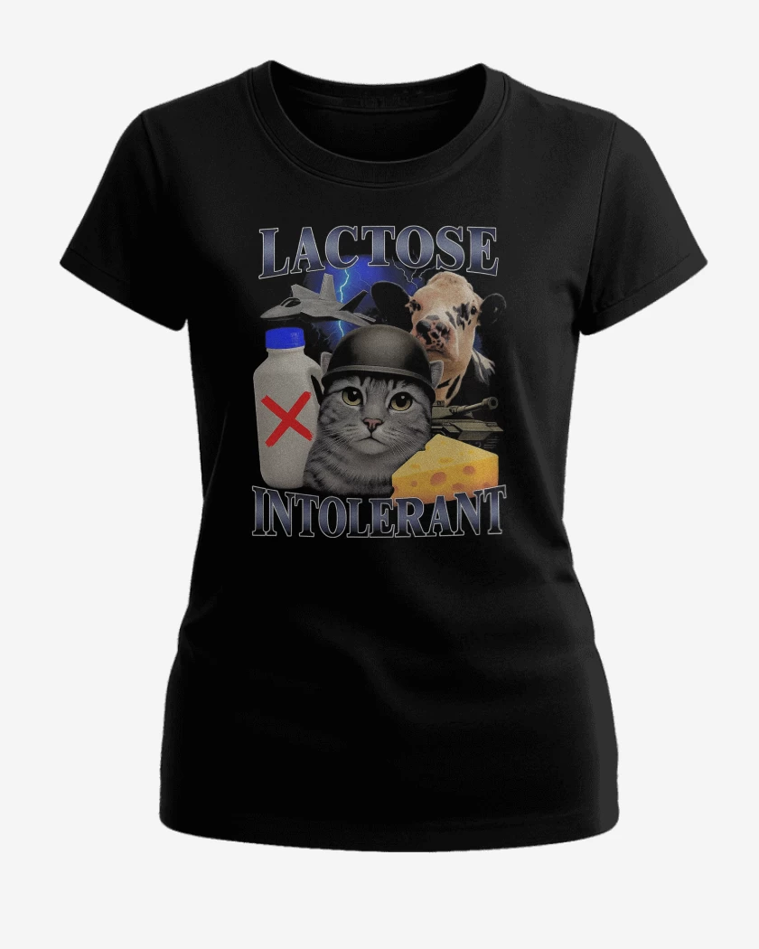 Polera de Mujer Intolerante a la Lactosa
