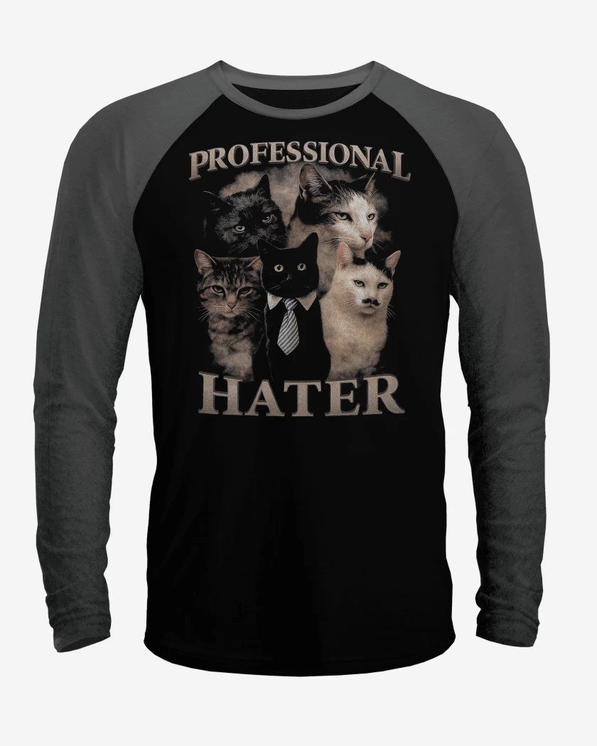 Polera Raglan Hater Profesional