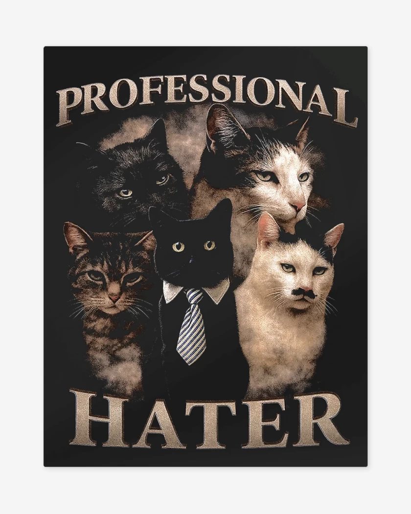 Print metalico Negro de Hater Profesional