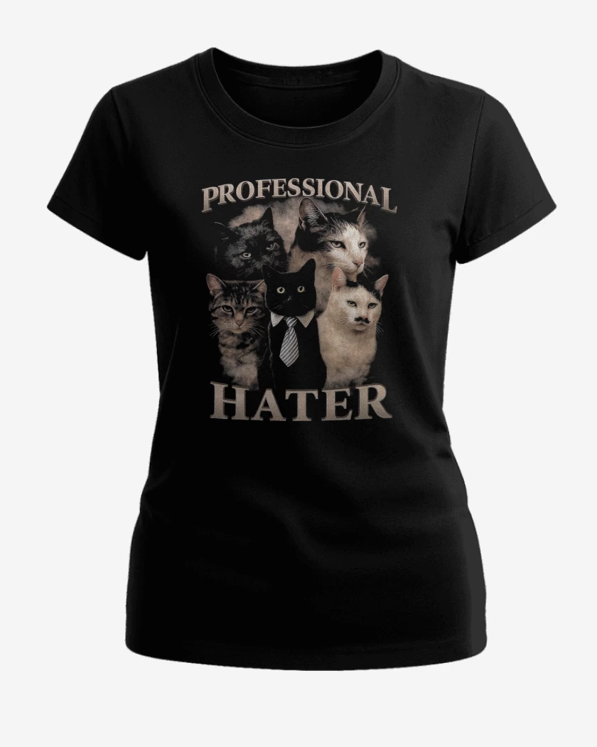 Polera de Mujer Negro de Hater Profesional