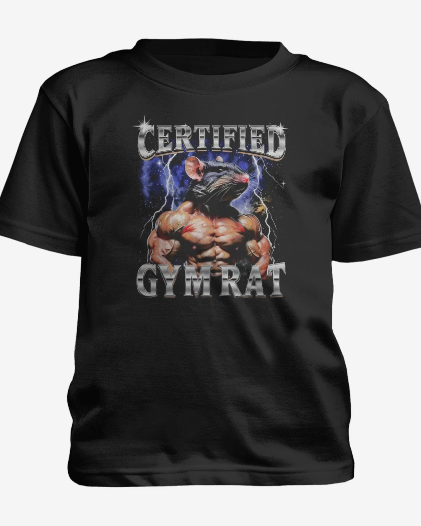 Polera de niño Negro de GYM RAT