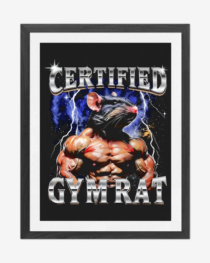 Cuadro decorativo Negro de GYM RAT