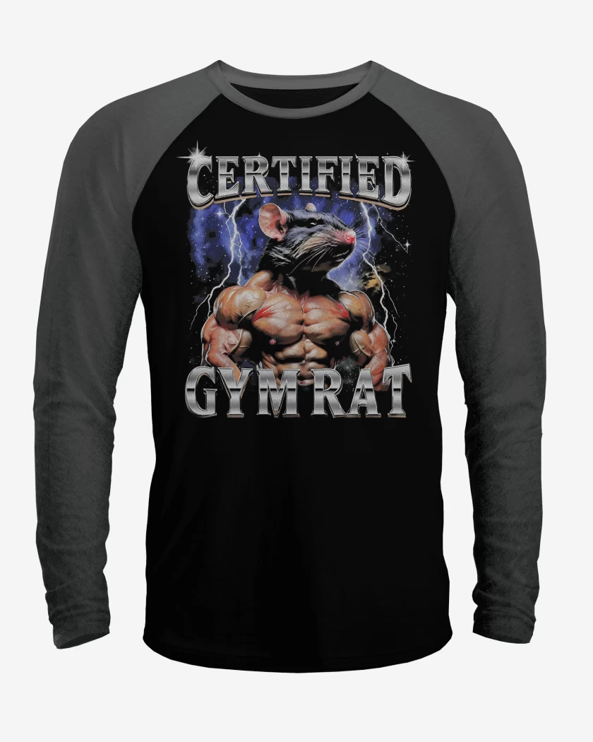 Polera Raglan GYM RAT