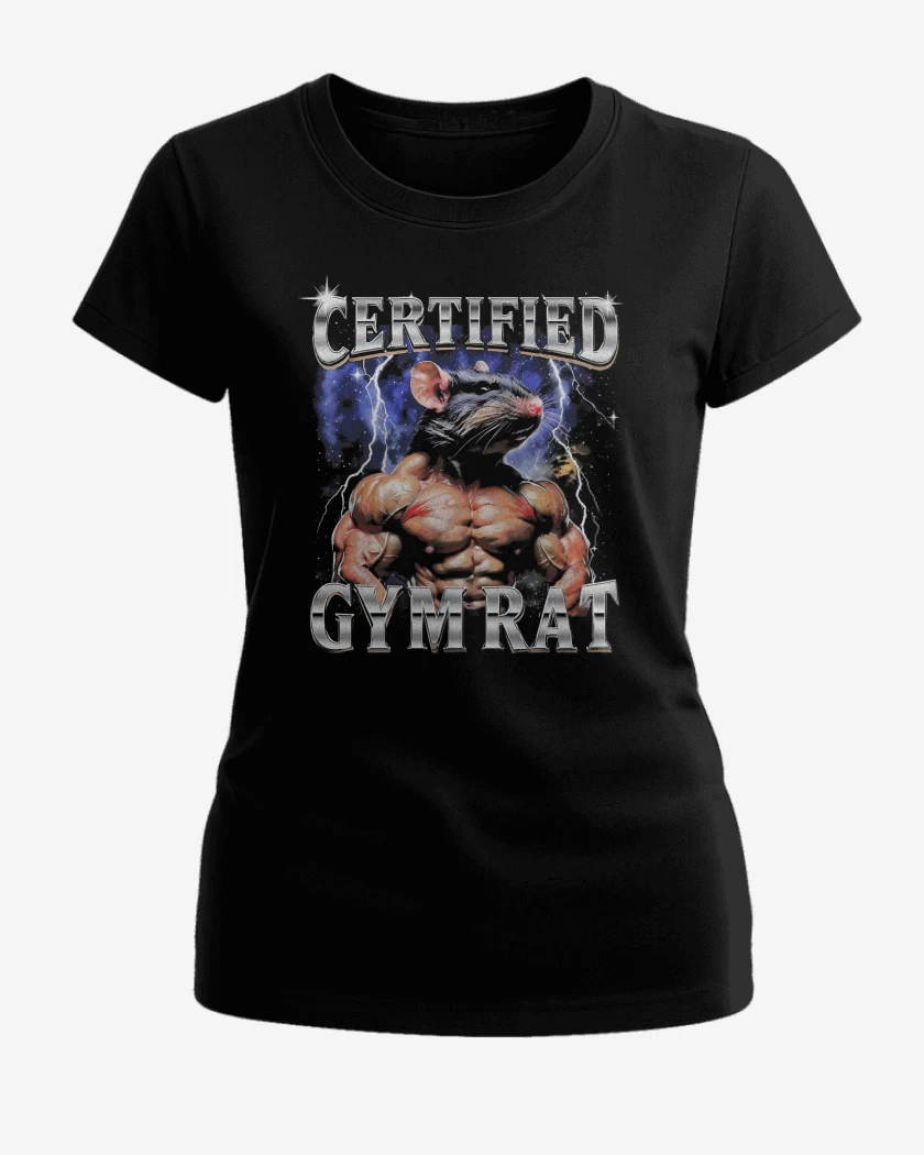 Polera de Mujer Negro de GYM RAT