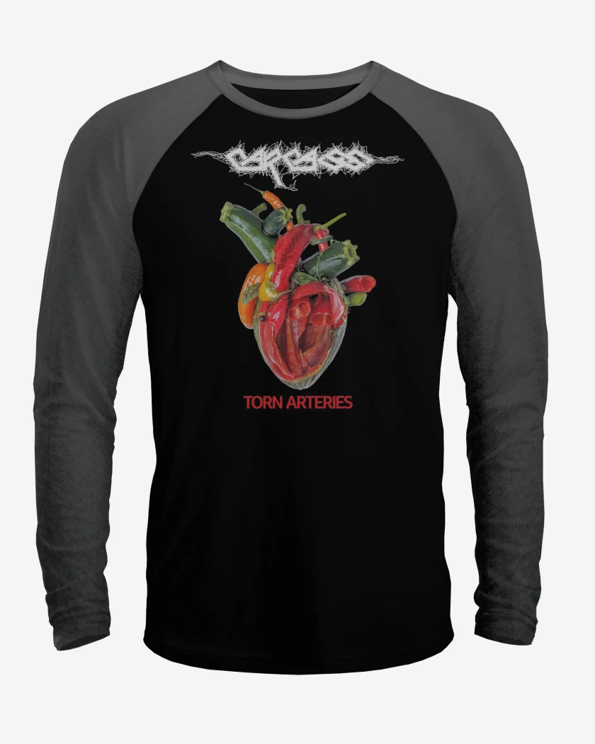 Polera Raglan Carcass Torn Arteries