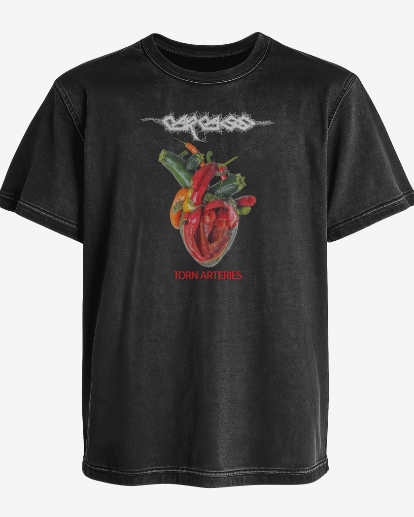 Polera desgastada Carcass Torn Arteries