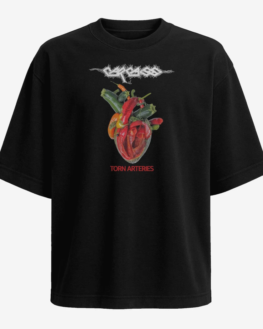 Polera Oversize Carcass Torn Arteries
