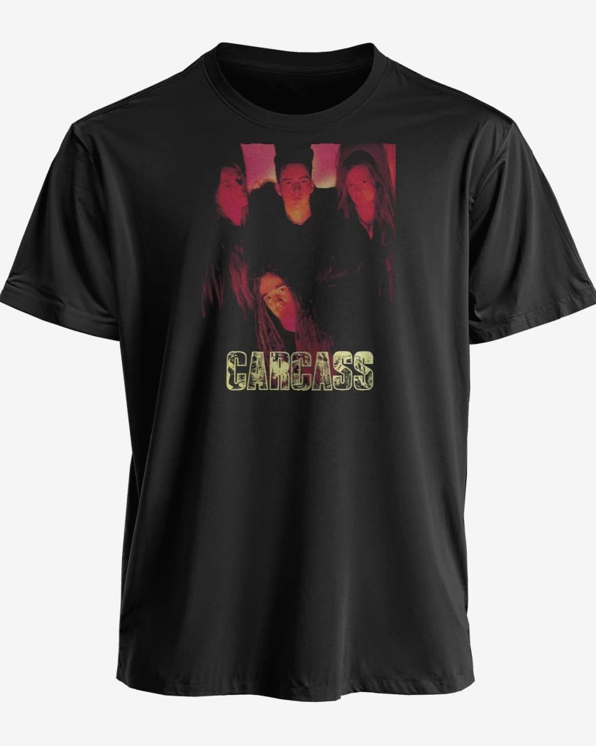 Polera premium Negro de Carcass Band