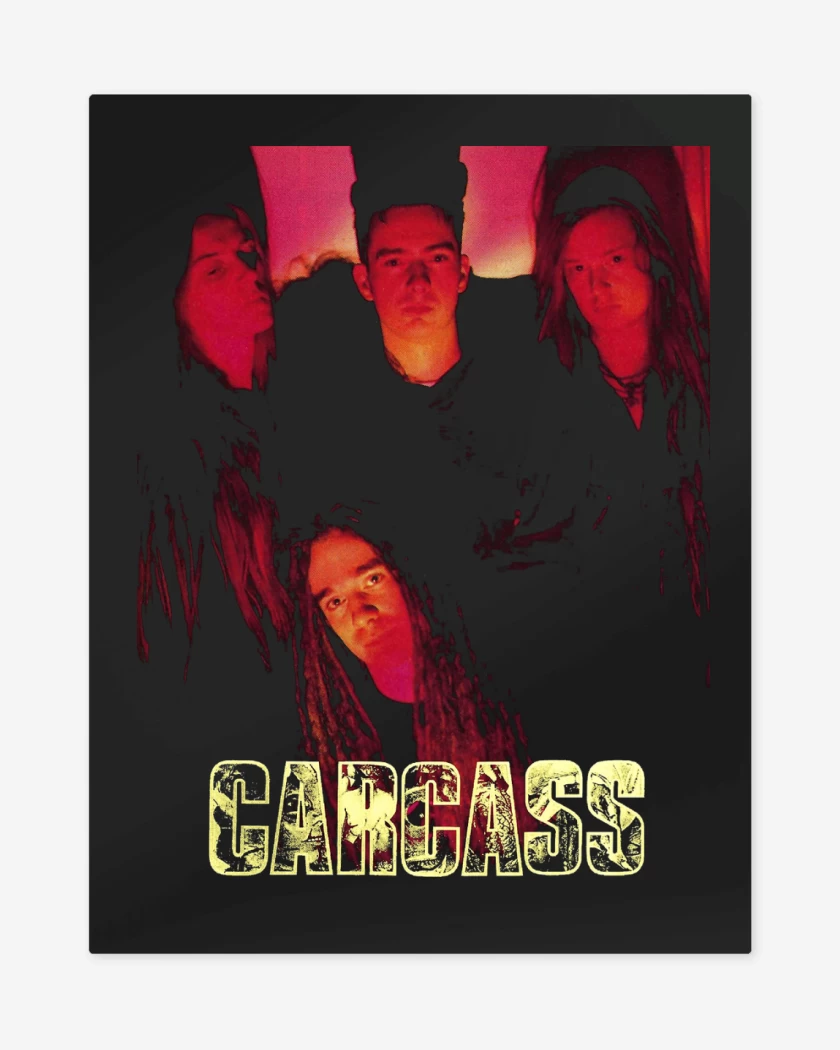 Print metalico Negro de Carcass Band