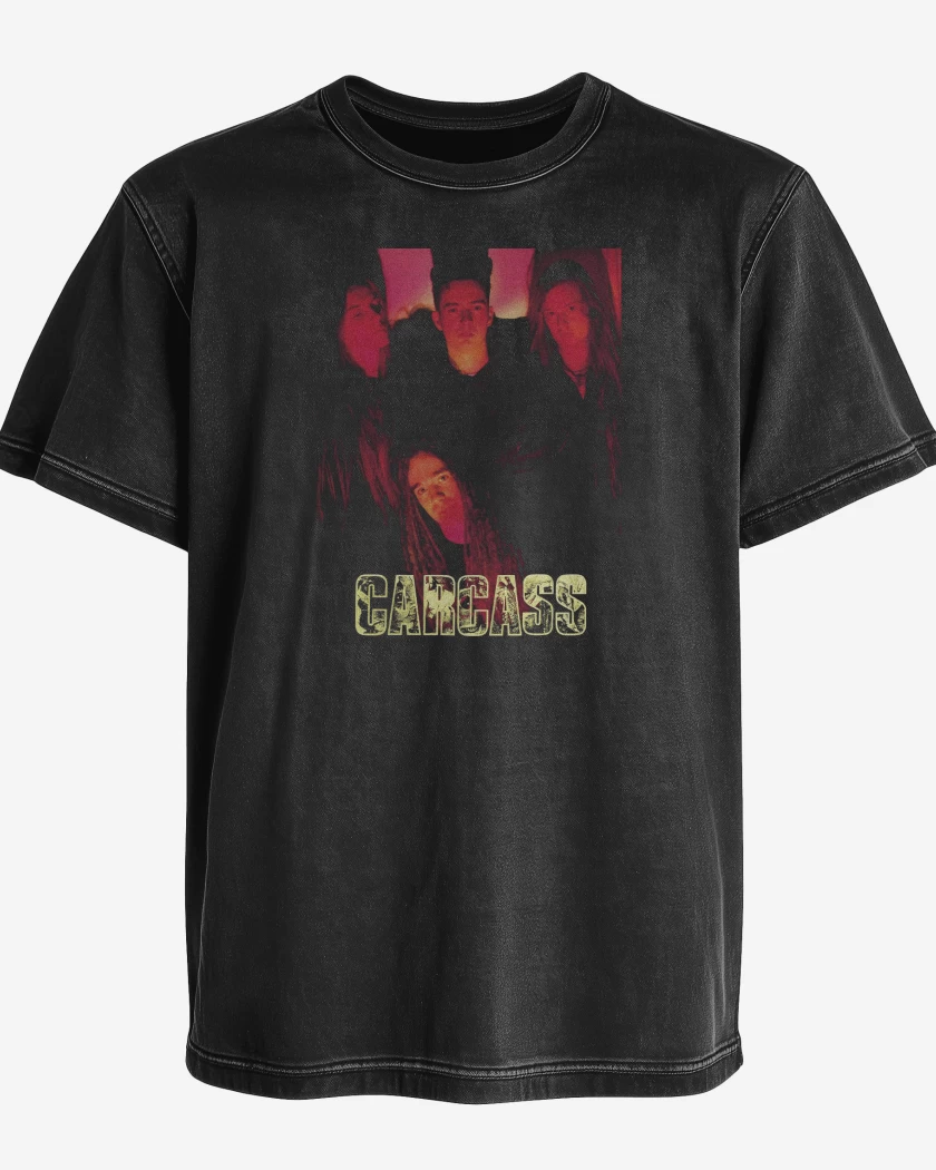 Polera desgastada Carcass Band