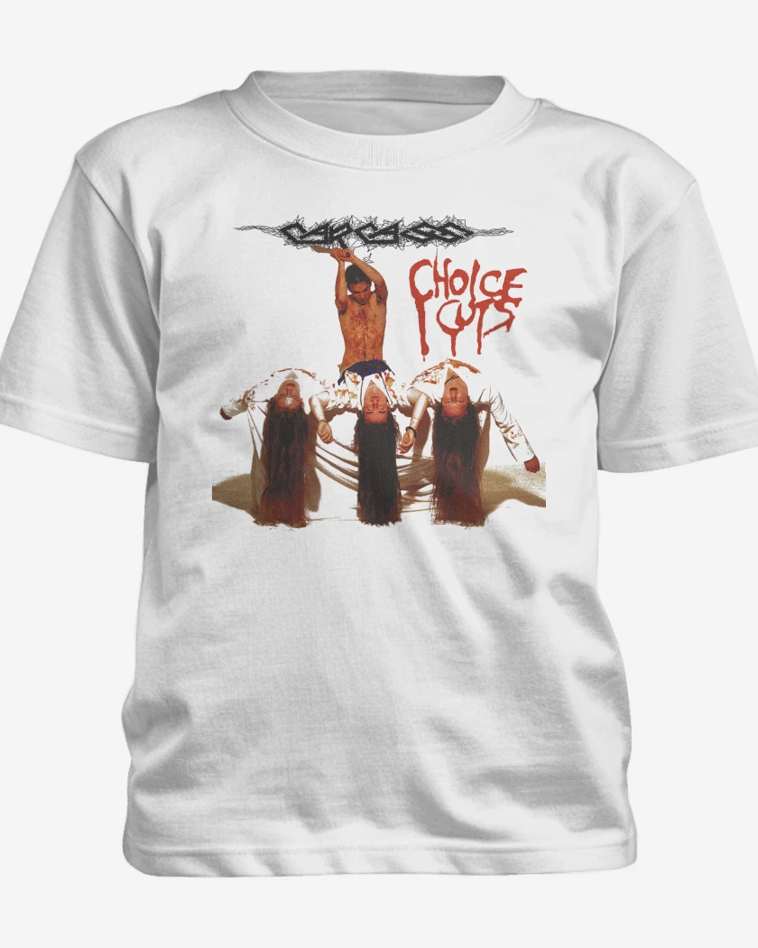Polera de niño Blanco de Carcass Choice Cuts
