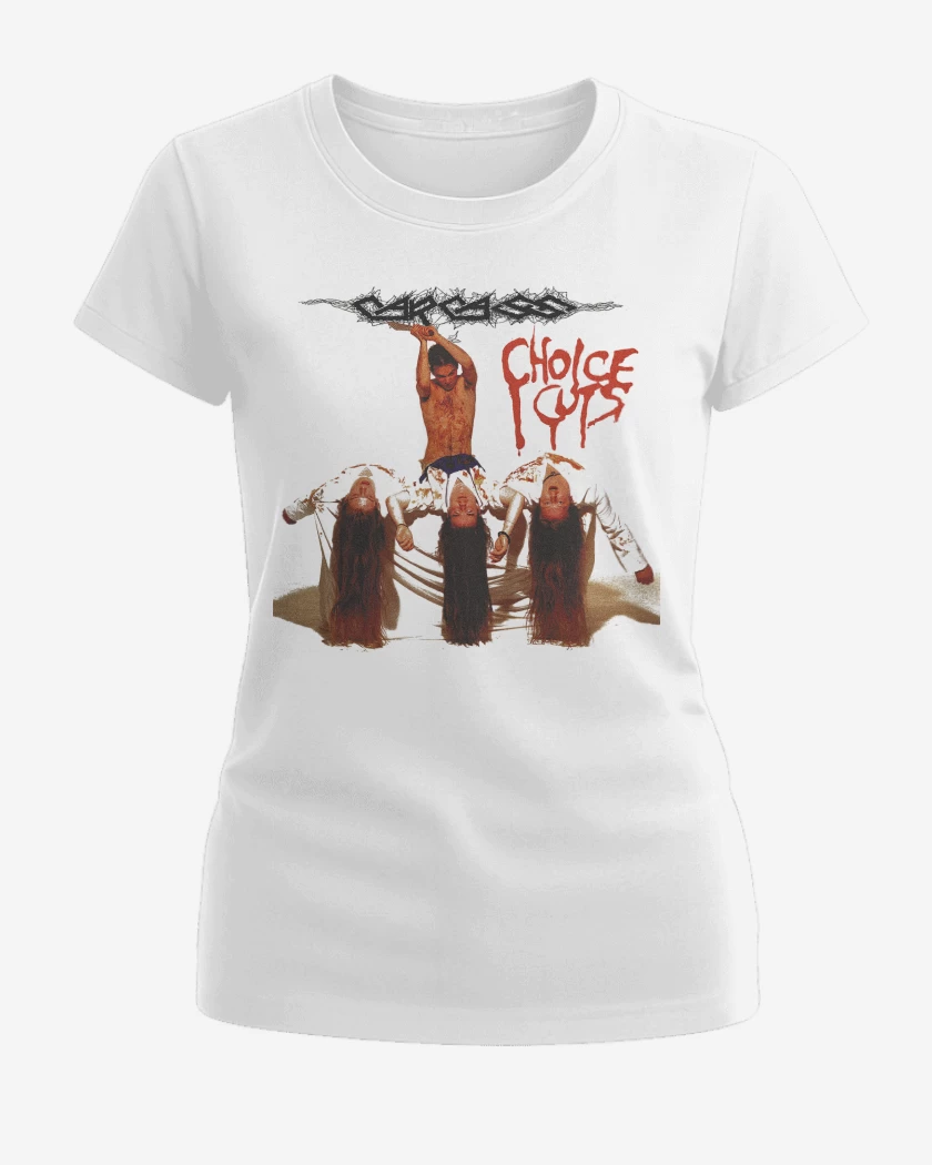 Polera de Mujer Blanco de Carcass Choice Cuts