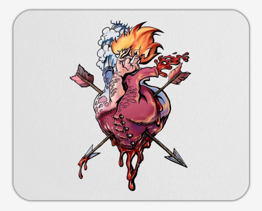 Mousepad Blanco de In love