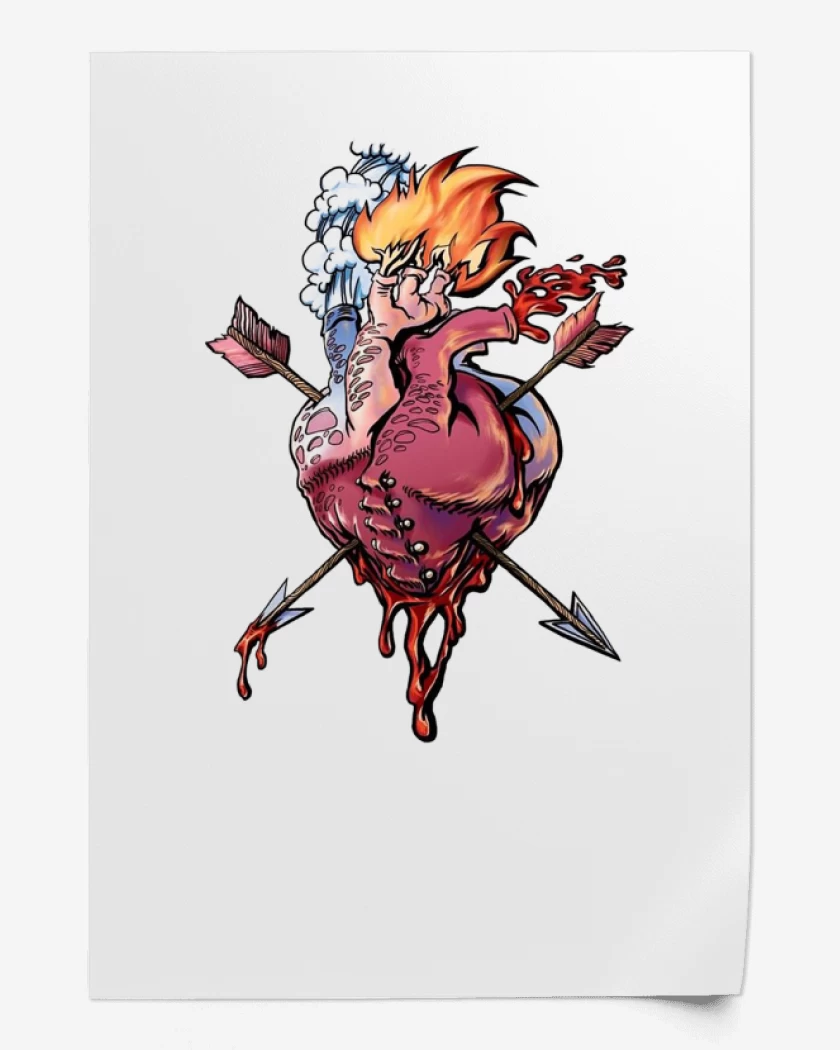 Print Blanco de In love