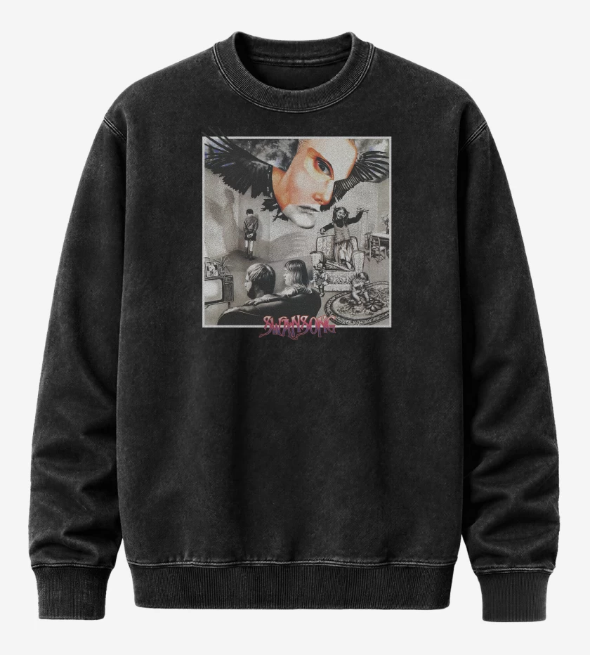 Poleron Polo Acid Wash Negro de Carcass Swansong